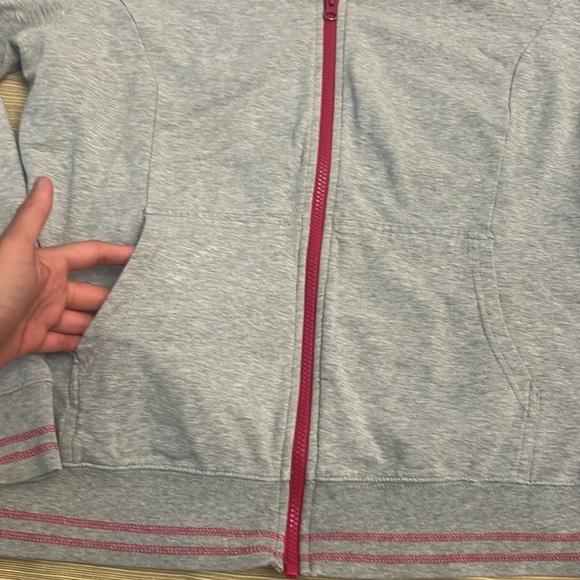 The North Face Jacket Gray Pink Hoodie jacket Size XL womens Zipper jacket - Picture 4 of 14
